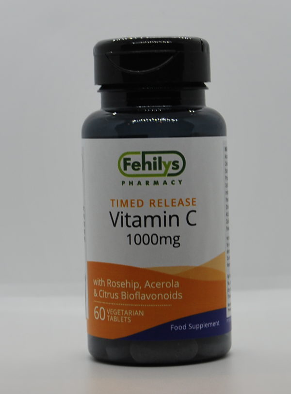 Fehilys Pharmacy Timed Release Vitamin C 1000mg Tablets 60 Pack