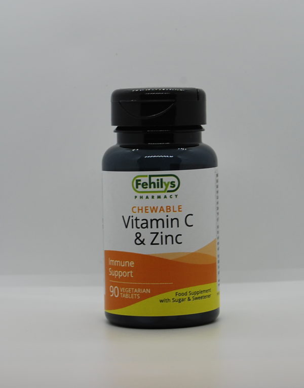 Fehily's Pharmacy Chewable Vitamin C & Zinc 90 tablets