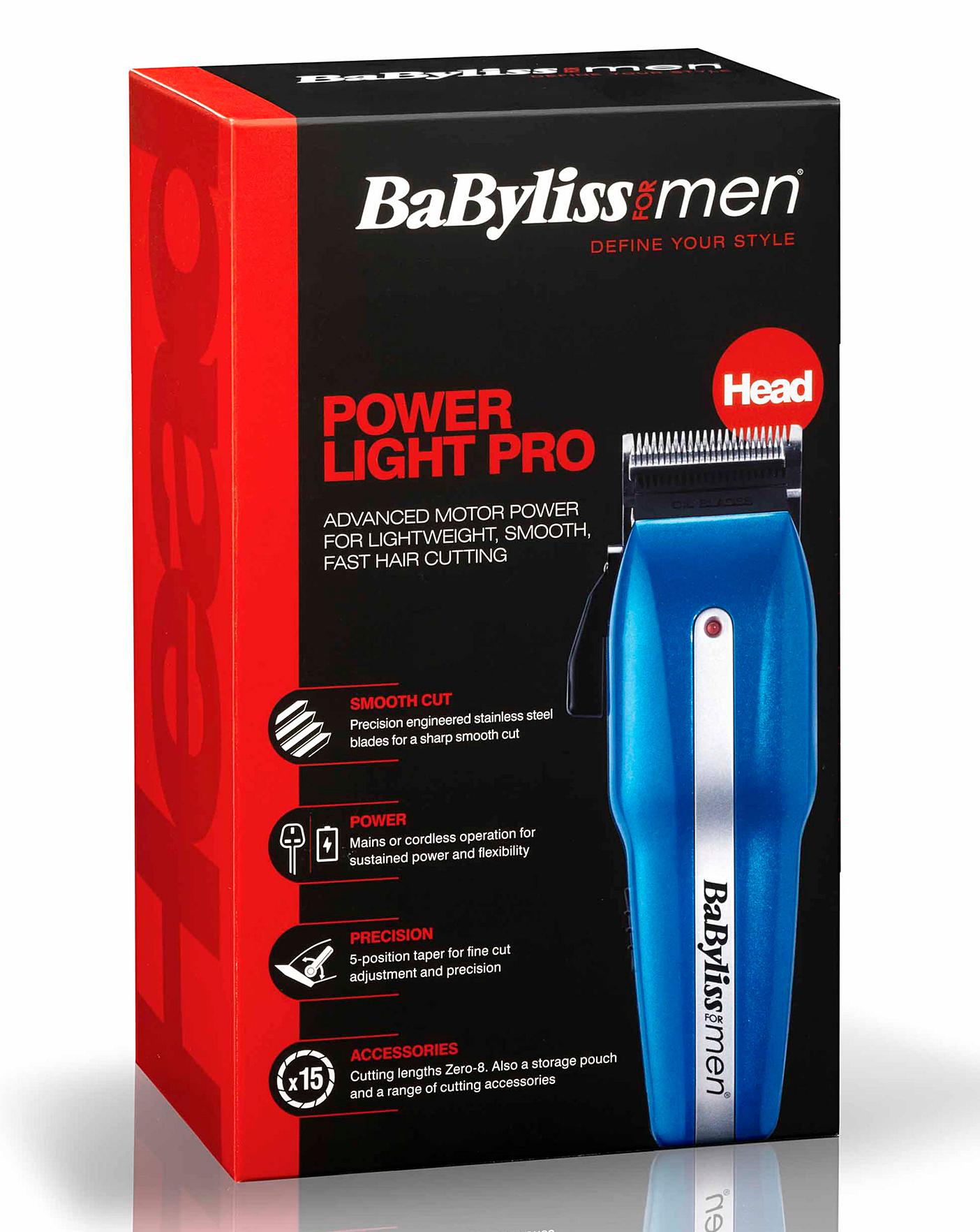 babyliss for men power light pro clipper