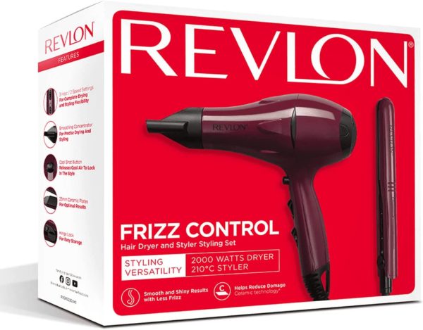 Revlon Frizz Control Hair Dryer and Styler Set
